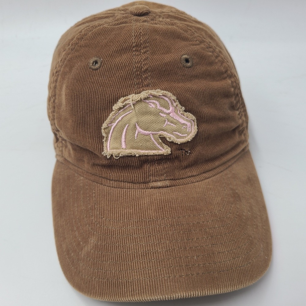 Women Boise State‎ Broncos Hat Strapback (Fits Small) Adidas Brown Pink Corduroy